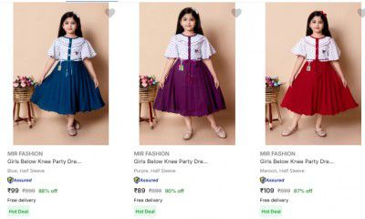 Mir Fashion Kids Gowns at Rs 89