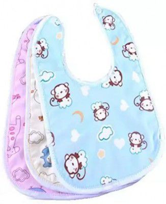 Miracle Moms Polyester Baby Cotton Bibs | Feeding Infants And Toddlers| 0-2 Years (6Pcs)