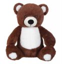 Mirada Plush - 36cm Bear with White Belly - Choco Brown...