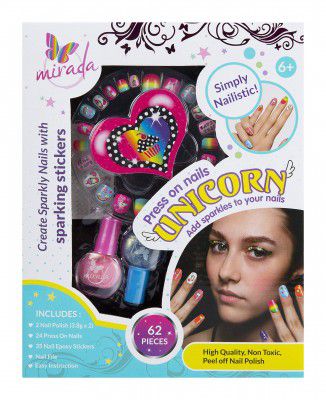 Mirada Press On Nails - Unicorn for Kids