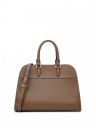 MIRAGGIO Beatrice Taupe Office Crossbody Bag With Adjustable & Detachable Strap...