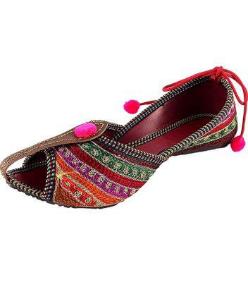 MIRAYA Indian Handicraft Synthetic Women | Girls Casual Flat//Juttis