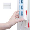 Mirramor 2 Pack Power Strip Holder Fixator, No Hole Plug-in Wall Socket Sticker Fixer, Loading 10 Kg Maximum...