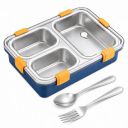 Misamo Enterprise Stainless Steel Lunch Box for Kids & Adults, 3 Compartment Lunch Box...