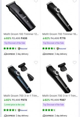 UP TO 83% OFF - Misfit Trimmers Starts At Rs 776