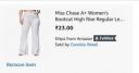Miss Chase A+ Women's Bootcut High Rise Regular Length Stretchable Denim Jeans...