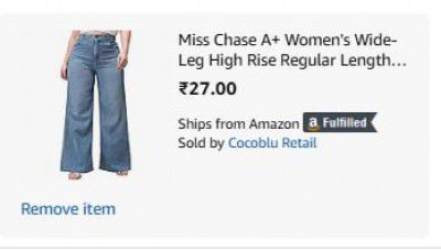 Miss Chase A+ Women's Wide-Leg High Rise Regular Length Stretchable Shaping Denim Jeans