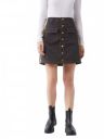 Miss Chase Women's Dark Green Printed Slim Mini Skirt...