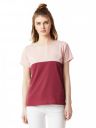 Miss Chase Women's Navy Blue and Yellow Round Neck Boxy Top...