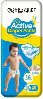 Miss & Chief Active Diaper Pants - XL  (28 Pieces)