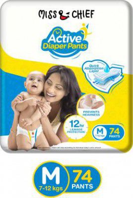 Miss & Chief by Flipkart Active Diaper Pants - M  (74 Pieces)