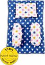 Miss & Chief by Flipkart Cotton Baby Bed Sized Bedding Set (Multicolor, 1 Mattress, 1 Pillow, 2 Bolsters)...
