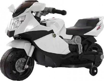 Miss & Chief by Flipkart Electric 6V Rechargable Bike Rideons & Wagons Battery Operated Ride On  (White)