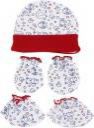 Miss & Chief by Flipkart New born Baby Cap | Botty | Mittens Set Pack Of 1(0-3 Months)(Multi)  (Multicolor)...