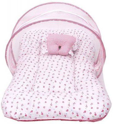 Miss & Chief by Flipkart Polycotton Baby Bed Sized Bedding Set  (Pink, 1 Baby Bed)