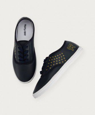 Miss & Chief  Lace Sneakers For Girls  (Dark Blue)