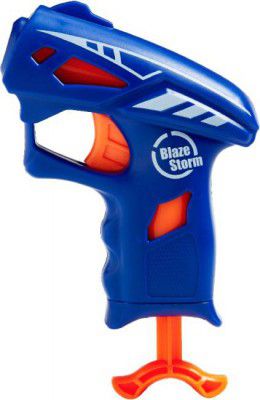 Miss & Chief Mini Manual Blaze Gun with 5 Foam Bullets for Kids Guns & Darts (Blue)