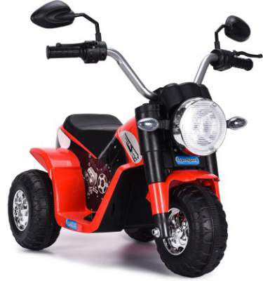 Miss & Chief Premium Bike Style 6V 4.5 AH 15W Battery Powered Ride On with rechargeable batteries,Music&Light Bike Battery Operated Ride On