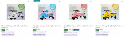 Upto 85% Off - Miss Chief Push Rideons | Starts At Rs 725