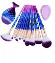 MISS & MAM Professional Diamond Handle synthetic fiber Makeup Brush Set with Big Fish Tail for Foundation Eyeshadow Lips - 12 Pieces...