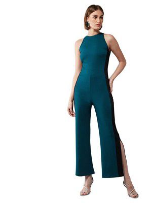 Miss Olive Womens Polyester Fit and Flare Below The Knee Dress