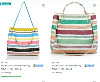 Misska Handbags Upto 88% Off