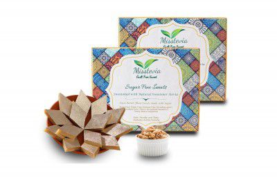 Misstevia Sugar Free Kaju Katli | Stevia Sweetened Sugar Free Sweets | 1KG Pack
