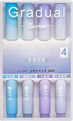 MITVIK 4Pcs Aesthetic Cute Highlighter Pen || Highlighters Markers Pen