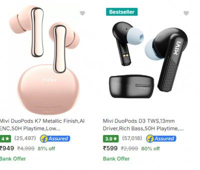 Upto 85% Off Mivi Earbuds | Start At Rs 699