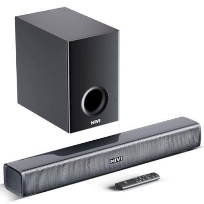 Mivi Fort H160 Soundbar,160 Watts, 2.1 Channel, 2 in-Build Speakers