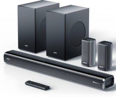 Mivi Fort H880 Soundbar, Dual Subwoofers, 880 Watts