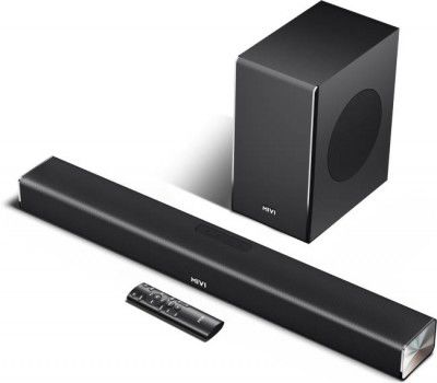 {Extra ₹550 OFF} Mivi Fort S250 With wireless Subwoofer, 2.1 Channel Sound, BT v5.3 250 W Bluetooth Soundbar (Black, 2.1 Channel)