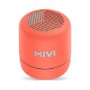 Mivi Play Bluetooth Speaker with 12 Hours Playtime. Wireless Speaker Made in India with Exceptional Sound Quality, Portable and Built in Mic-Orange...