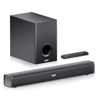 Mivi Fort Hip-Hop 1000 | 180 Watts Home Theatre Soundbar, 2.1 Channel