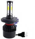 Miwings High Brightness 3 Side H4 LED Headlights Hi/Low Beam Bulbs 40W White Conversion Kit for Royal Enfield, Motorcycle, Bike, Scooty (Pack 1)...