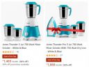 Mixer Grinders Up to 58% off + Extra 50% off...