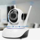 MJDCNC WiFi Wireless HD IP Security Camera CCTV [Watch Live Demo] | Two Way Communication | Night Vision Camera | Supports Upto 128 GB SD Card [Dual Antenna]...