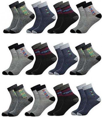 MKE Men Self Design Ankle Length (Pack of 12)