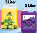 MKRB Germs Protection Fast Cleansing lemon power dishwash gel With Floor cleaner Dish Cleaning Gel  (Lemon Flavor and Lavender Flavor, 2 x 5 L)...