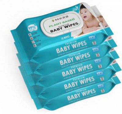 MKRB Soft Cleansing Baby Wet with Lid | Aloe vera  (360 Wipes)