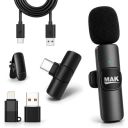 MMAK K8 Wireless Clip-On Lavalier Microphone for Android Type-C...