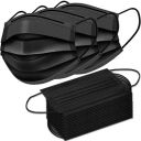 MMR INDIA Black Surgical Mask Pack of 150 Pieces Disposable Masks 3 ply layer with nose clip Black loop Nonwoven Fabric Comfortable Pollution Breathable for Men Women...