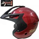 MMW ACTIVE NO. 1 Helmet Open Face Spark Motorbike Helmet Motorbike Helmet (Red)...