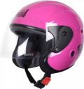 MMW ACTIVE NO. 1 Motorbike Helmet in Glossy Finish Half Face Helmet Pink Motorbike Helmet (Pink)...