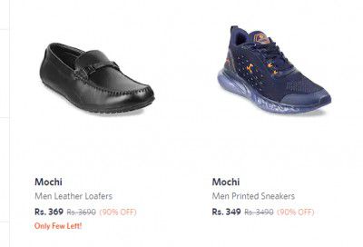 Mochi Men's Footwear at 90% off