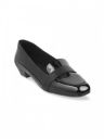 Mochi Women Black Solid Pumps...