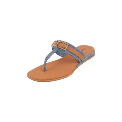 Mochi Women Faux Leather Metal Detail Everyday Casual Slides