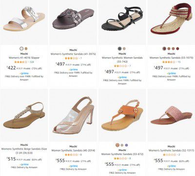 Mochi Women's Footwear Minimum 70% Off 