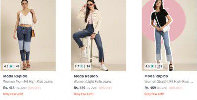 Moda Rapido Jeans Starts ₹413
