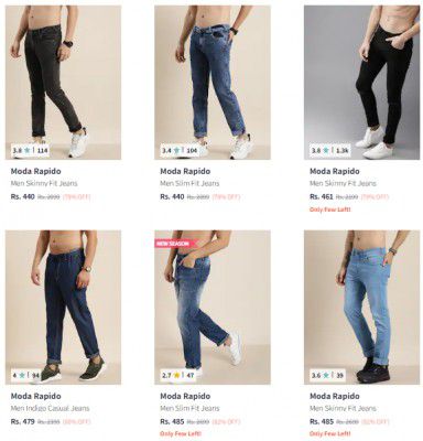 Moda Rapido Jeans Starts ₹419